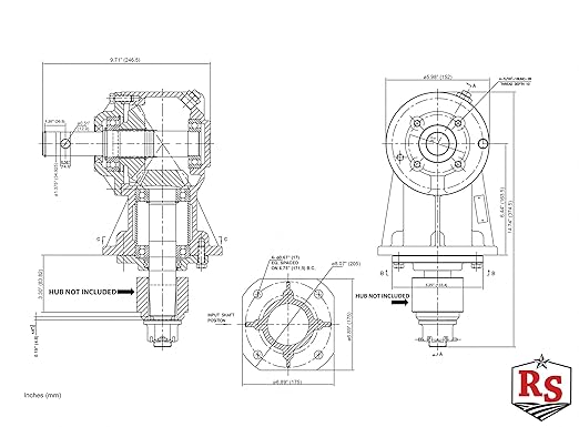 Shear Bolt Gearbox 35-45HP by Rancher Supply - Rotary Replacement Kit for Omni Gear RC30 with 5 Extra Shear Bolts, Lubricant Not Included