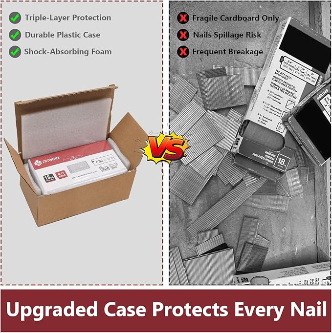 18 Gauge Brad Nails, 6000 Counts 1-1/4-inch 18 GA Brad Nails, Galvanized Nails for Nail Gun, Finishing Nail Gun Nails for Pneumatic, Electric Brad Nailer Gun