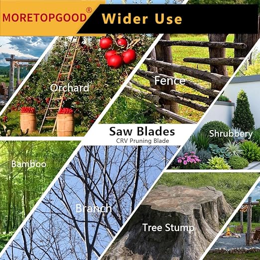 Double-Sided Reciprocating Saw Blade,9 Inch Wood Pruning Japanese Teeth Saw Blades for Cutting Bamboo/Tree Branches/Limb/Roots/Shrubs/Brush/Stumps (5TPI/5 Pack)