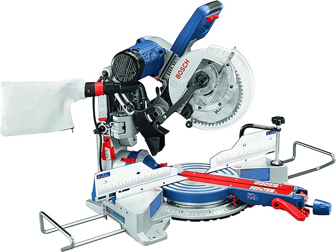 BOSCH CM10GD Compact Miter Saw - 15 Amp Corded 10 Inch Dual-Bevel Sliding Glide Miter Saw with 60-Tooth Carbide Saw Blade
