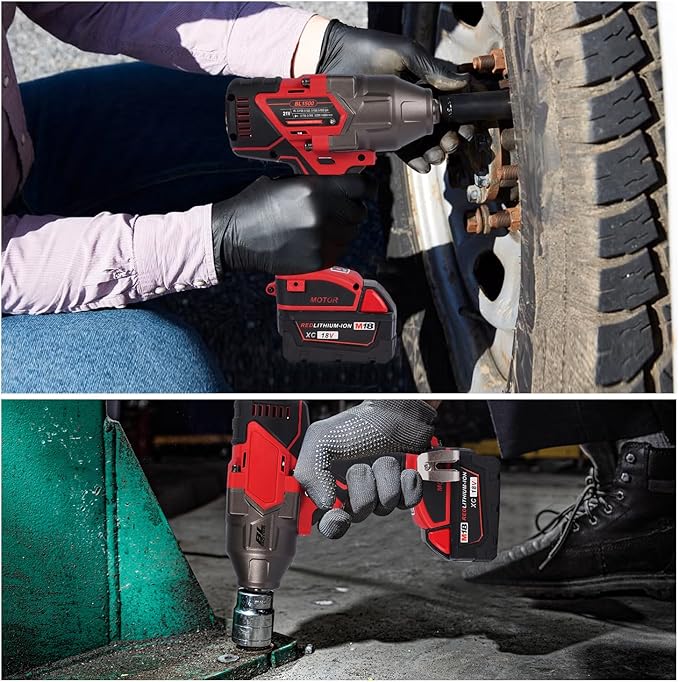 18V Brushless Impact Wrench, 1100 ft-lbs High Torque, 3/4 inch 4-Speed Cordless Impact Gun, Easily Removes Bolts on Cars, Trucks, and Tractors, Bare Tool Only