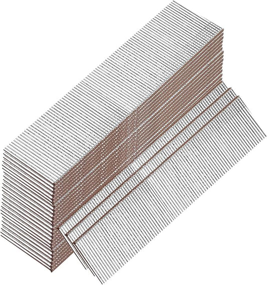 18 Gauge Galvanized Brad Nails, Brown T-head 1 Inch 2000-Pack, Small Finishing Nail Gun Nails for Pneumatic, Electric 18GA Brad Nailer Gun