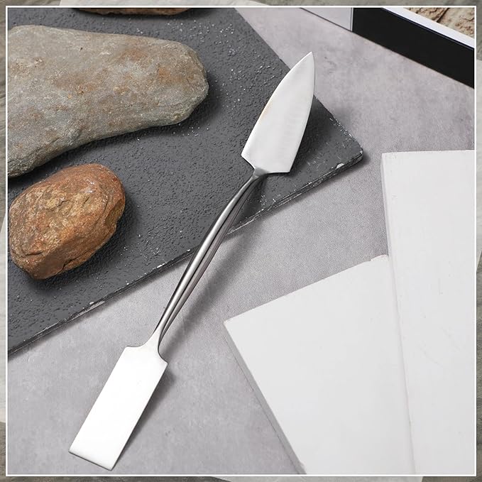 1?? Trowel And Square Masonry Tools Forged Steel Trowel Concrete Tool Ornamental Stucco Tool Long-lasting Masonry Trowel Plaster Trowel for Glazing, Patch Work, Plaster, and Archeology