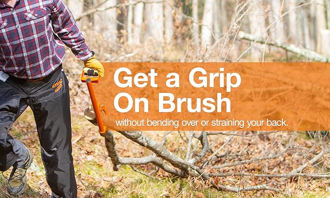 LogOX Hauler - 21??Cant Hook Log Roller and Carrier | Orange Powder-Coated Log Hauler Hand Tool for Firewood Harvesting, Brush or Tree Removal. (Patented, Made in USA, with a Warranty)