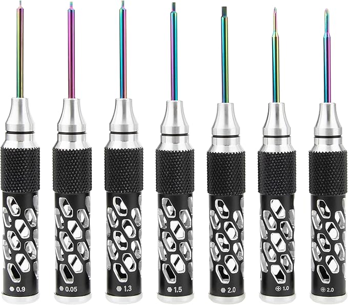 MEUS RACING RC Hex Screwdriver Phillips Screwdriver Tool Set for Axial 1/24 SCX24 Traxxas 1/18 TRX4M 1/18 1/24 RC Crawler Car (Type B)