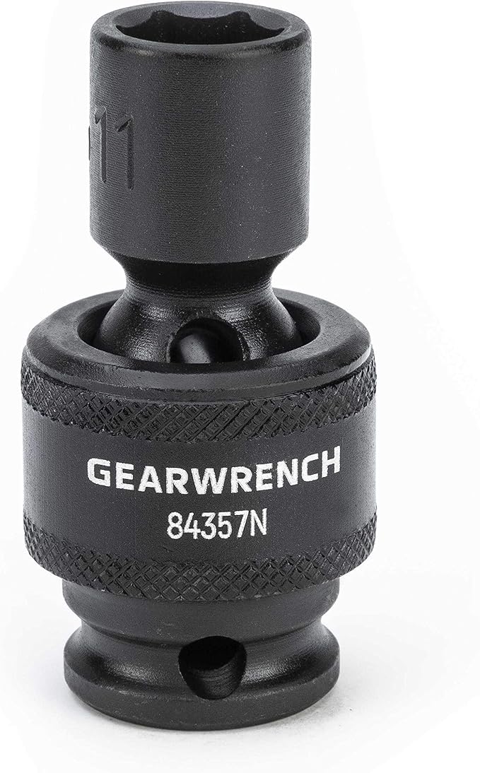 GEARWRENCH 15 Piece 3/8inch Drive 6 Point Universal Impact Socket Set, Metric - 84918N (Pack of 6)