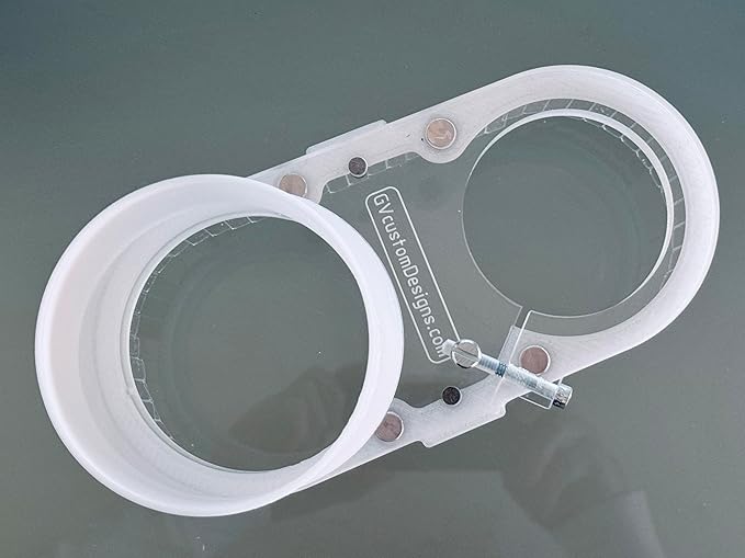 Generic Clear Dust Shoe for CNC Router Milling Machine Dust Boot Collector - 4"" vacuum port??(CUSTOM spindle/router dia.)