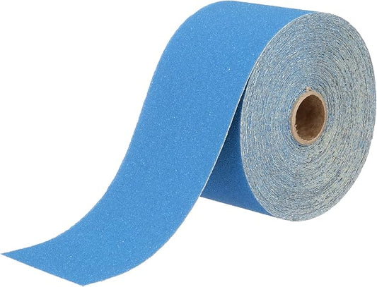 3M Stikit Blue Abrasive Sheet Roll, 36217, No Hole, 2.75 in x 20 yd, 80+ Grade, Automotive Sanding Roll Sandpaper for Coating Removal, Body Repair, Auto Sanding