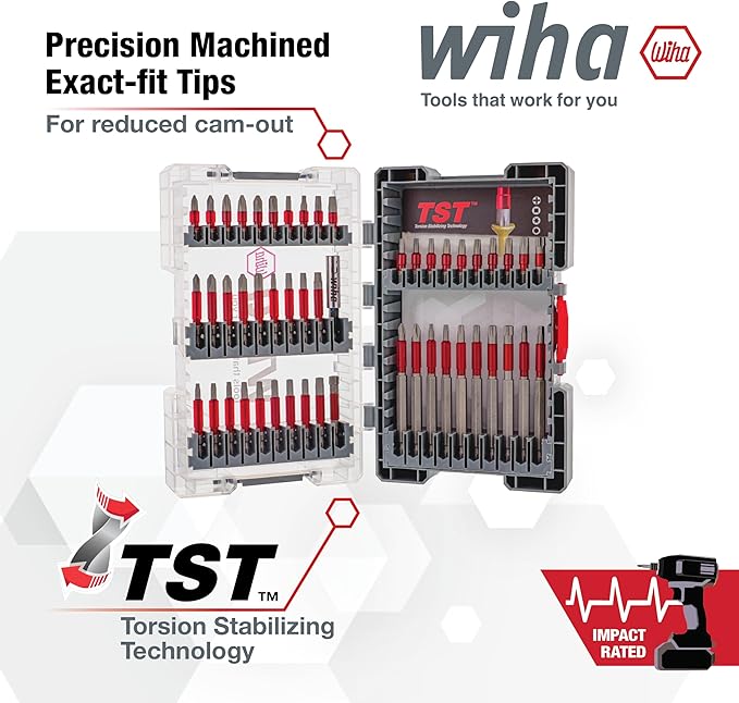 Wiha 76885 50 Piece MaxxTor Impact Bit Set