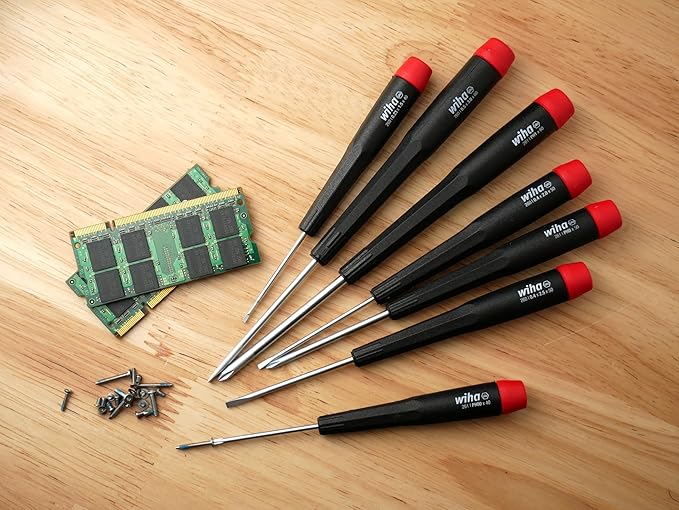 Wiha 26197 Precision Slotted and Phillips Screwdriver Set, 7-Piece