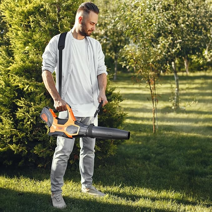 Universal Shoulder Strap for Leaf Blower & String Trimmer, Compatible with WOLFMEN for EGO Power+ for Worx for LAZYBOI for LEAPUL for DEWALT for MZK for Greenworks for Black+DECKE (1, Balck)