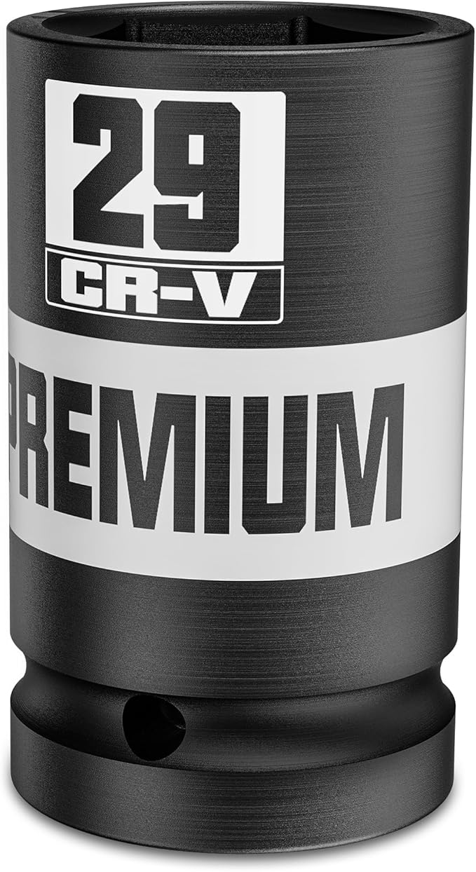 3/4" Drive 6 Point Impact Socket, 29mm Deep Socket, Metric, CR-V, Automotive Maintenance Machinery Manufacturing