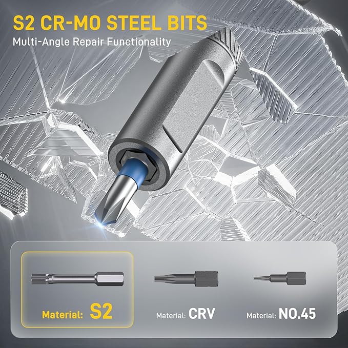 42 in 1 Magnetic Screwdriver Set, Ratchet Screwdriver Set, Multi Bit Screw Driver Set Kit with Case, Portable Repair Tool for Electronics, PC, Glasses, Bicycles, Watch, Furniture & DIY