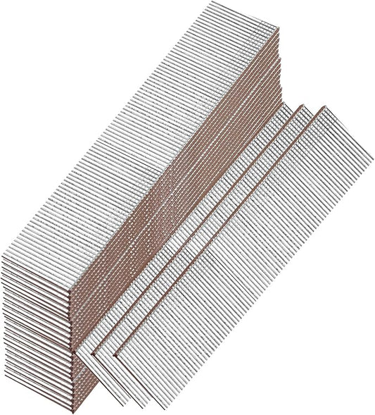 18 Gauge Galvanized Brad Nails, Brown T-head 3/4 Inch 2000-Pack, Small Finishing Nail Gun Nails for Pneumatic, Electric 18GA Brad Nailer Gun