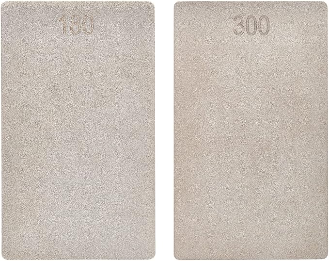 Trend Enterprises Trend 3-Inch Double-Sided Diamond Sharpening Stone, 180 & 300 Grit, Credit Card Sized Honing Stone with Storage Wallet, DWS/CC/CX