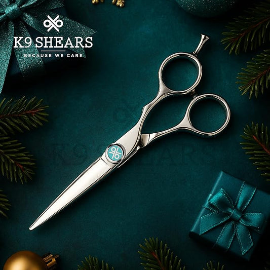 6" Professional Hair Scissors ??Barber Shears Made with Premium VG10 Steel, Lightweight, Razor-Sharp, Handcrafted with Ergonomic Handle and Convex Blade, Also Great for Home Use | K9 Shears