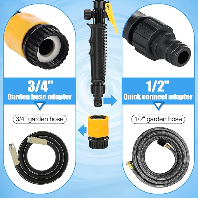 RV Water Heater Tank Rinser - Powerful Cleaning Hot Water Flush Wand, Travel Trailers Camper Water Tank Sediment Scale Cleaner Spray Flusher Accessory Essentials