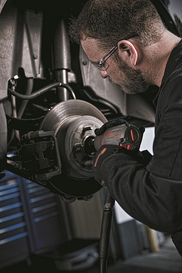 Ingersoll Rand 2235QPTIMAX - 1/2" Drive, Air Powered Impact Wrench, Quiet, 1300 ft-lbs Nut-busting Torque, Pin Anvil, Pistol Grip, Titanium Hammercase