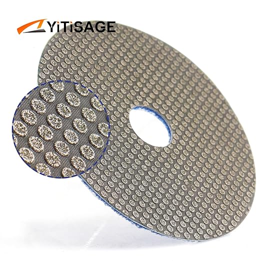 4 Inch Electroplated Diamond Grinding/Polishing Pads Sanding Granite Concrete Glass Metal Stone Grinding Disc(grit 60-1pc)