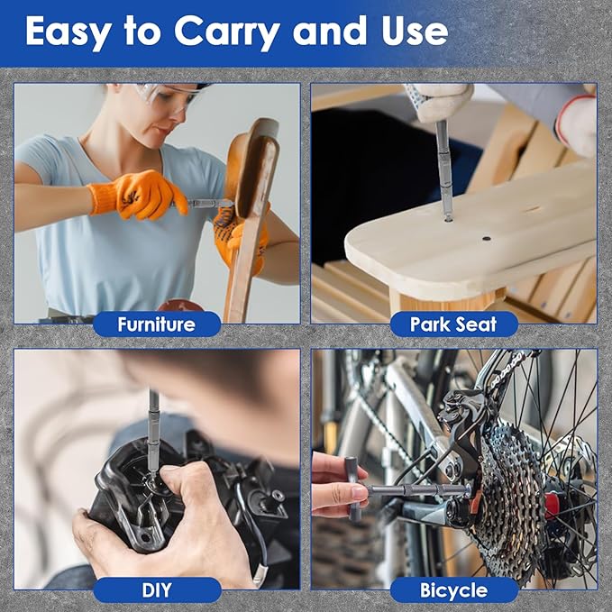 24 in 1 Magnetic Ratchet Screwdriver Set, DIY Magnetic Screwdriver Set with Detachable Handle&Multi-Bit, Portable Screwdriver Kit Precision Repair Tool for Furniture, Computer, Bicycle, Electronics