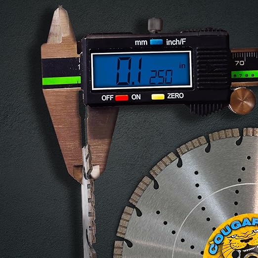 Cougar HS 16 Inch Diamond Concrete Saw Blade, Premium General Purpose Segmented Blade, Dry/Wet Cutting Concrete, Masonry, Brick, & Block 1"-20mm Arbor
