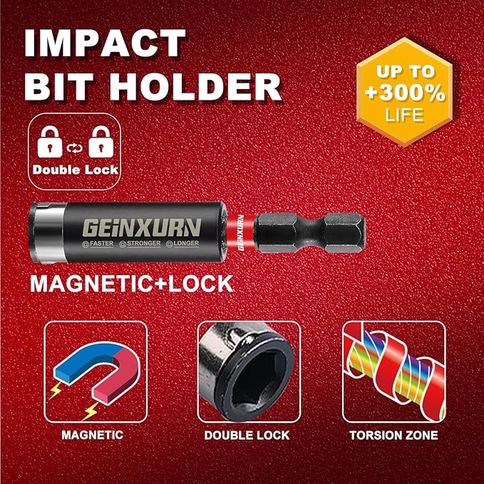 Impact Screwdriver Bits Set, 110 Pieces 1/2??Magnetic (PH/TORX/HEX/PZ/SQ/SL) S2 Steel Multi Power Insert Driver Bits and Socket Adapter, Nut Driver, Bit Holder with Colorful Organizer Sleeve