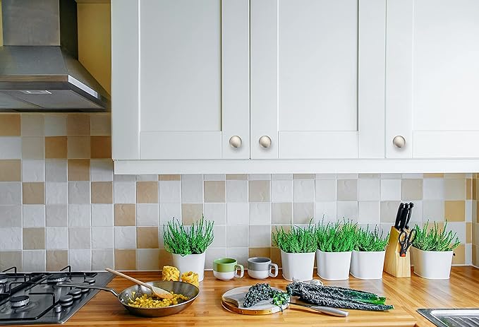 Ravinte 15 Pack Kitchen Cabinet Knobs Dresser Knobs Satin Nickel Drawer Pulls Brushed Nickel Door Handles for Drawer Cupboard and Dresser