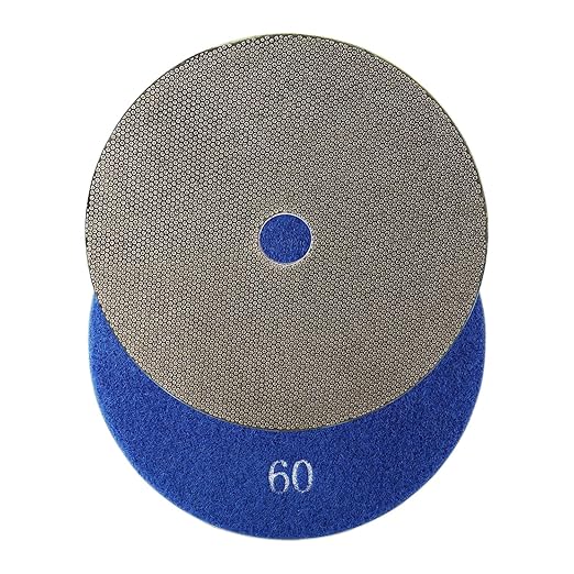 6 Inch Electroplated Diamond Grinding/Polishing Pads Sanding Granite Concrete Glass Metal Stone Grinding Disc(grit 60-1pc)
