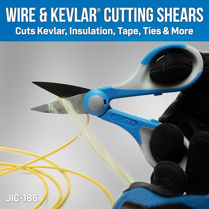 Jonard Tools TK-120 Fiber Prep Kit - 12 Piece Fiber Optic Cable Access and Termination Tools Set with Stripping, Ringing, and Cutting Tools