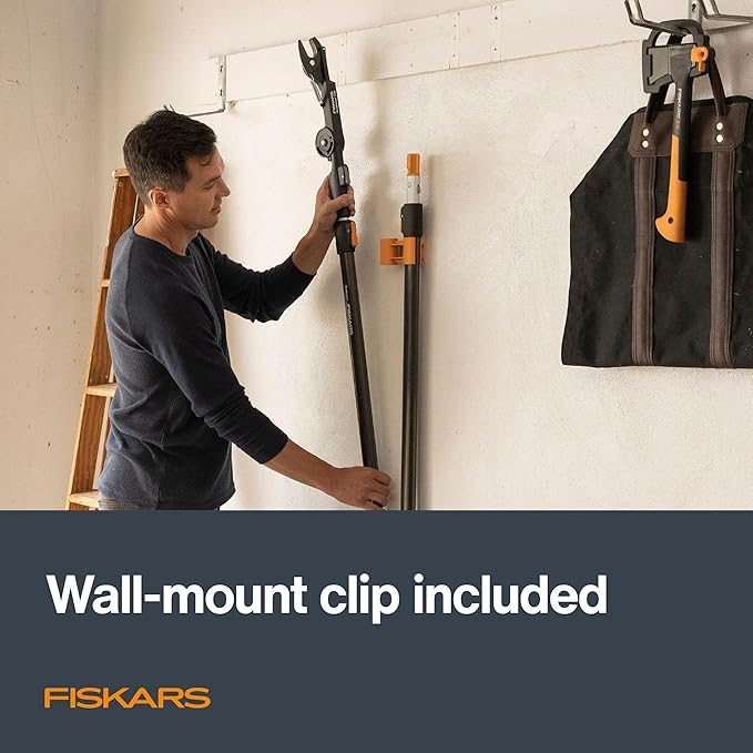 Fiskars XtendControl Extendable Tree Pruner (6 ft), Pole Saw, Adjustable Branch Trimmer with 15" X1 Saw and Hand Saw, 3-6 ft Extension Pole, and Secure Locking System for Precision Cutting