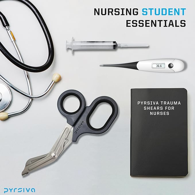 Trauma Shears ??7.5" Titanium-Coated Stainless Steel Bandage Scissors for Nurses, EMTs & Doctors | Professional Medical Shears for First Responders & Wound Care