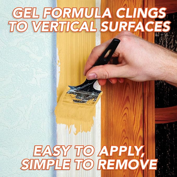 Smart 'n Easy Paint & Varnish Remover Gel - Do It Yourself Friendly Paint Remover - Strips Multiple Layers of Acrylic, Latex, Oil & Water-Based Paints & Varnishes - Orange Citrus Scent - 1/2 Gallon