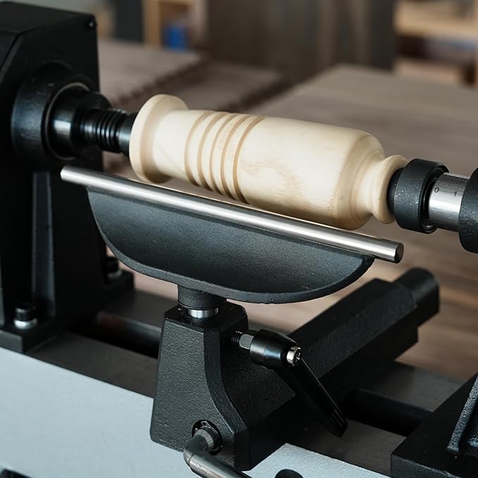 8" Tool Rest with 5/8" Diameter 82mm Length Post, Woodlathe Heavy Duty Round Bar Straight.