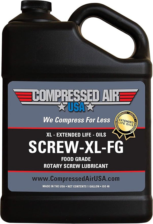 Food Grade 6000 Hour Rotary Screw Air Compressor Lubricating Oil - CompressedAirUSA - XL - Extended Life Oils (1 Gallon)
