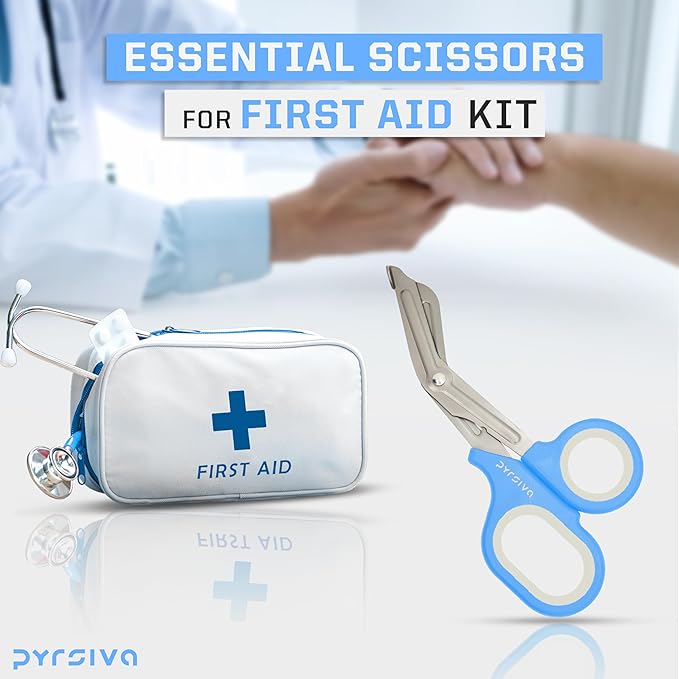 Trauma Shears ??7.5" Titanium-Coated Stainless Steel Bandage Scissors for Nurses, EMTs & Doctors | Professional Medical Shears for First Responders & Wound Care
