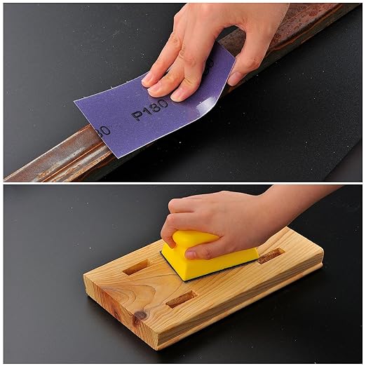MAXMAN 60 Grit Sandpaper Roll, PSA Purple Film Ceramic Longboard Sand Paper, 2-3/4" Wide Continuous 20 Yard Long Continuous Roll, Self Adhesive Stickyback for Auto, Wood, Metal, Hand Sanding Blocks