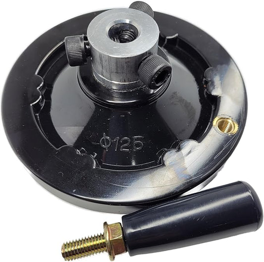 The Ultimate Handwheel | 0.5" or Less Shaft - Out Dia 5" | 2-Type Set Screw and Revolving Knob Handle Included Can be Used Immediately Without Any Pre-Processing Before Use. [Made in Korea]