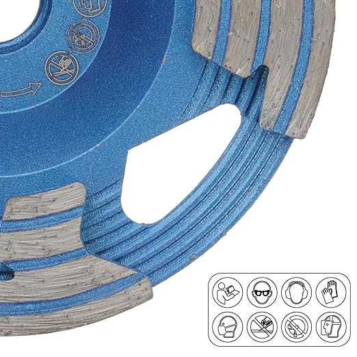 PRODIAMANT 4??Diamond Cup Wheel, 5/8??11 Arbor, Wet/Dry, Max 15,300 RPM ??Concrete & Masonry Grinding for Angle Grinders (Model PD-ST51-i58-100mm)