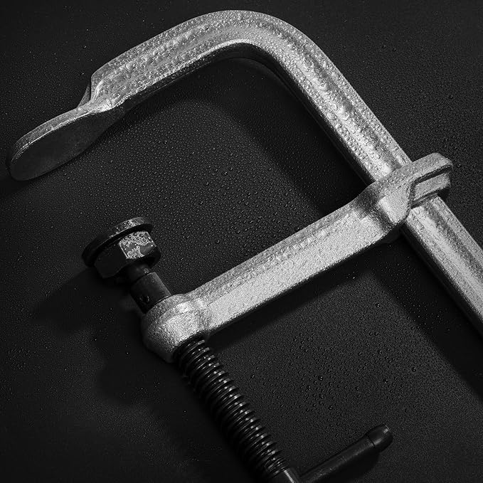 1-Pack 12-Inch Heavy-Duty F-Clamps for Welding, Woodworking & Metalworking ??3450 lbs Load Capacity,5-1/2 Inch Throat Depth, All-Steel Construction