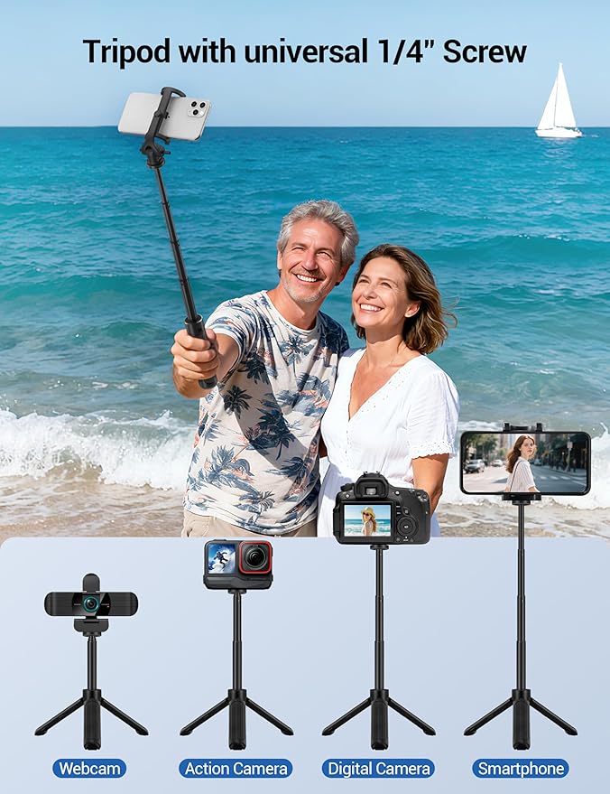 RUWBY Full HD 1080P Webcam with Built-in Dual Mics, Wide-Angle Lens, Privacy Cover, Tripod Stand, Autofocus PC Camera, Plug and Play for Desktop Computer or Laptop