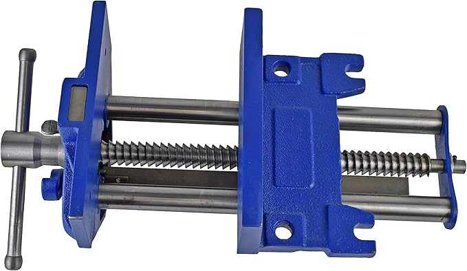 Yost Vises M9WW Rapid Action Woodworking Vise | Quick Release Lever for Quick Adjustments | 9 Inch Jaw Width | Made with Heavy-Duty Cast Iron | Blue