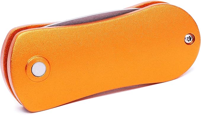 Mile High Life Golf Divot Repair Tool, All Metal Foldable Divot Tool with Pop-up Button & Magnetic Ball Marker