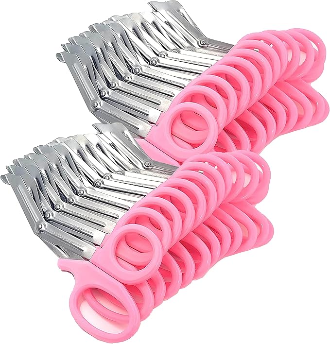 Set of 24 Trauma Paramedic EMT Shears Scissors 7.25"- Made of Premium Quality Stainless Steel - Ideal Gift for EMT, Nurses doctors Firefighter and more (Light Pink)