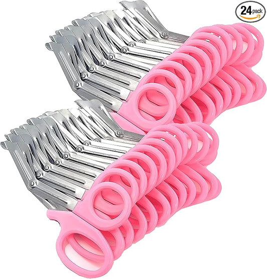 Set of 24 Trauma Paramedic EMT Shears Scissors 7.25"- Made of Premium Quality Stainless Steel - Ideal Gift for EMT, Nurses doctors Firefighter and more (Light Pink)