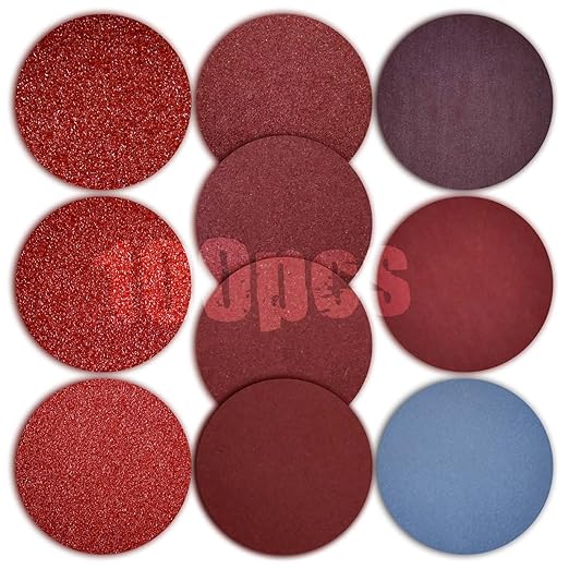 SPEEDWOX 100PCS Sanding Discs 3 Inch Hook and Loop Sandpaper 80/100/180/240/600/800/1000/1200/2000/3000 Grit Sander Disc Sanding for Sanders Drill Grinder Rotary Tools Attachment Woodworking