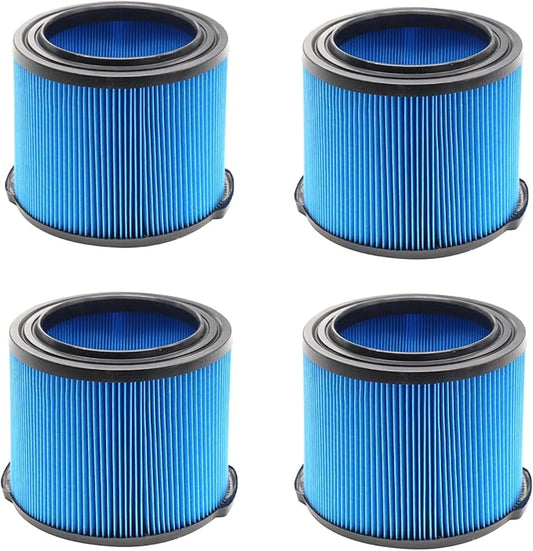 4 Pack Replacement for VF3500 Ridgid Shop Vac Filters 4 Gallon, 3-Layer Wet/Dry Filters Compatible with Ridgid 3-4.5 Gallon Vacuum Cleaner