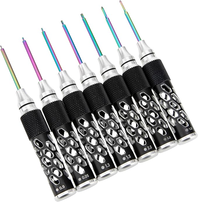 MEUS RACING RC Hex Screwdriver Phillips Screwdriver Tool Set for Axial 1/24 SCX24 Traxxas 1/18 TRX4M 1/18 1/24 RC Crawler Car (Type B)