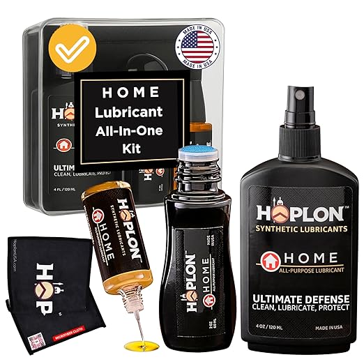 HOPLON Home Premium Lubricant Kit ??Precision Lubrication System with Snap-Shut Case for Serious DIYers ??100% Synthetic, Low-Odor Formula for Home & Garage with Three Precision Applicators