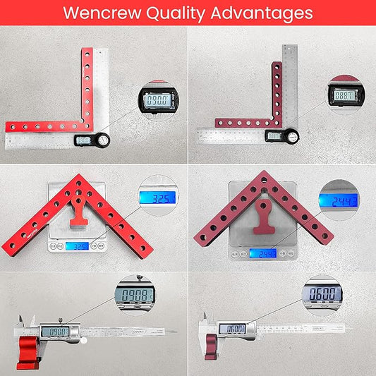 90 Degree Positioning Squares Right Angle Clamps, Clamping Squares for Woodworking Cabinet Clamp Corner Clamps Aluminum Alloy L Type Carpenter Tool for Cabinets, Picture Frame 7.1inch