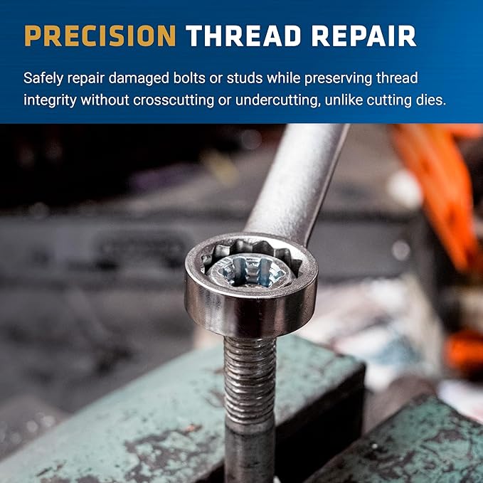 Century Drill & Tool, 92925, 11/16-11 NC, National Coarse Fractional Right Hand Rethreading Die, High Carbon Steel, Fix Damaged Bolts or Studs